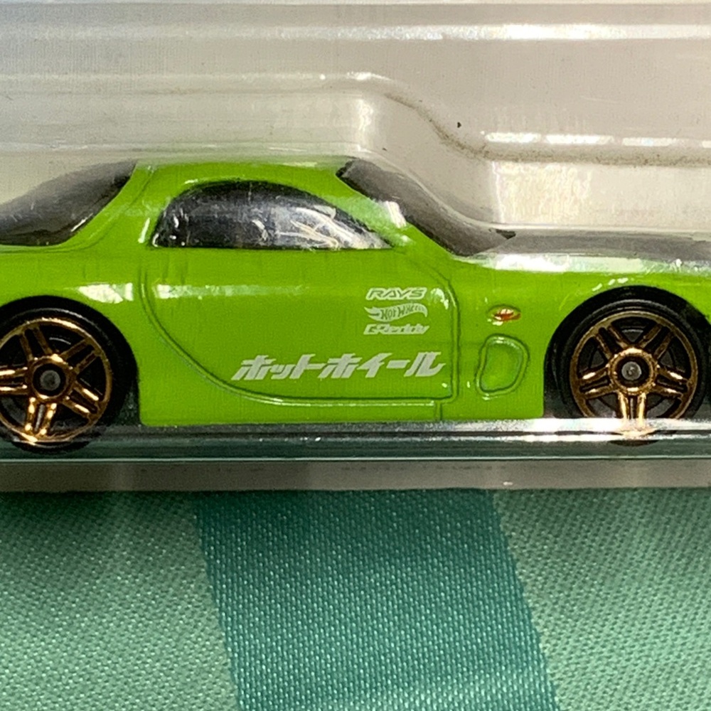 95 Mazda RX-7 Nightburnerz Green Hot Wheels Toy Car - Picture 5 of 9